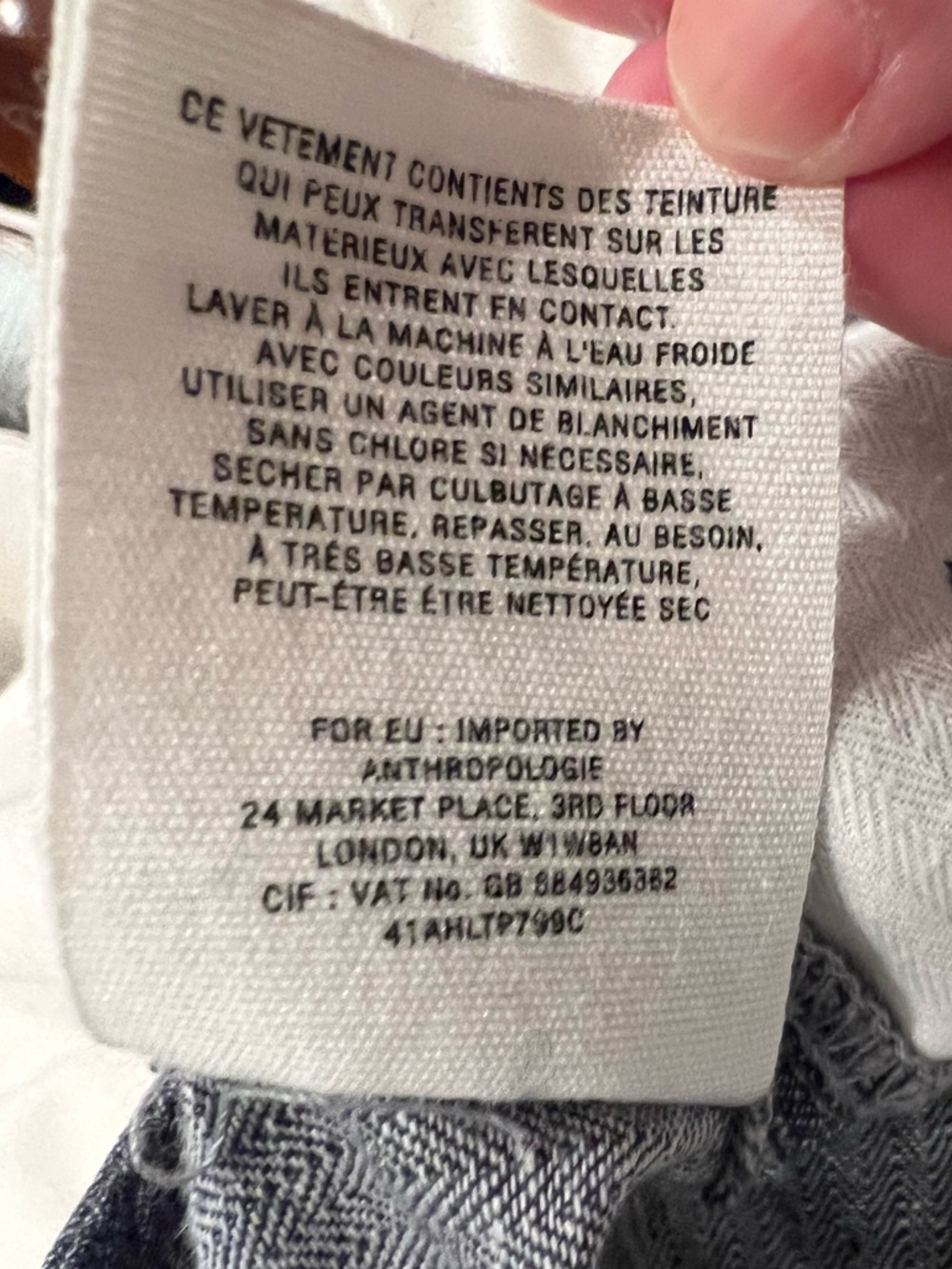 Pilcro & The Letterpress blue linen blend wide leg chambray pants |Size 2 - Picture 14 of 17